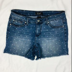 Earl Jeans Star Print Cutoff Denim Shorts 10